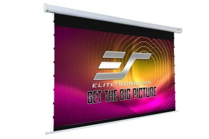 Elite Screens 110" Electric Tab Tension 16:9 Aspect Ratio - Free Freight