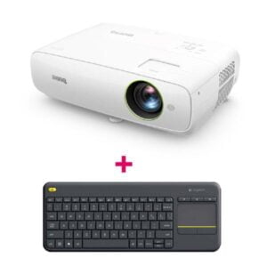 BenQ EH620 DLP Smart Projector/ Full HD/ 3400lm/ 15000:1/ HDMI/ 5Wx2 / RS232 / USBx1 / RJ45 for Network + Logitech Wireless Keyboard